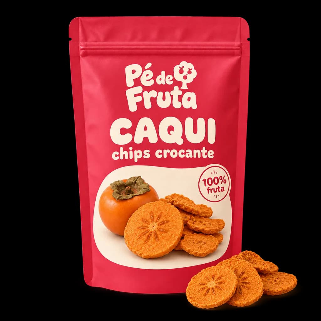 Embalagem Pé de Fruta de Caqui chips crocante