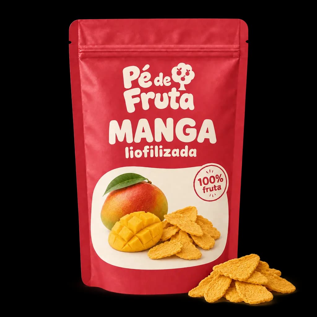 Embalagem Pé de Fruta de Manga liofilizada