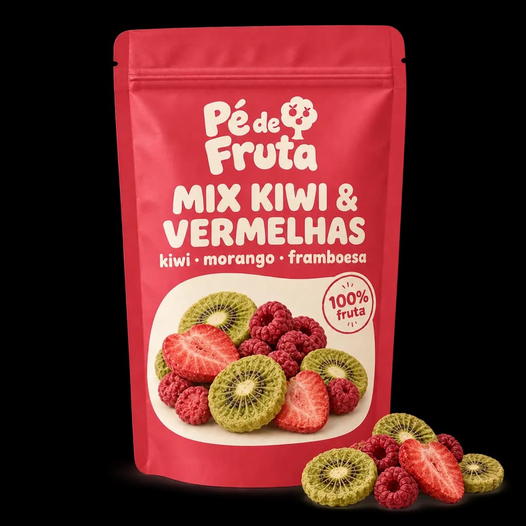 Embalagem Pé de Fruta de Mix Kiwi & Vermelhas kiwi · morango · framboesa